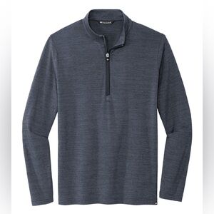 Travis Mathew-Crestview 1/4 Zip-Vintage Indigo Heather-XL